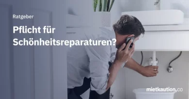 Pflicht für Schönheitsreparaturen